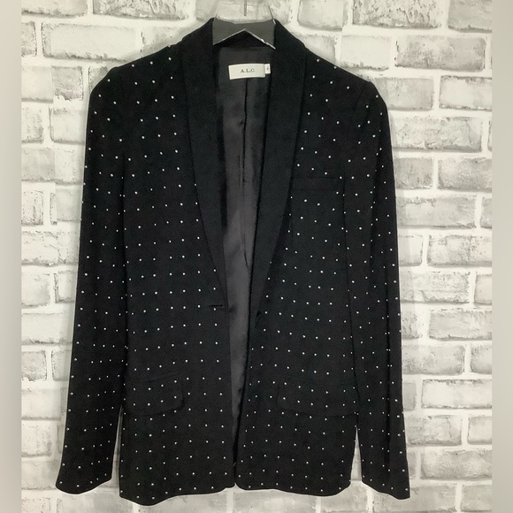 A.L.C. Jackets & Blazers - A.L.C. James stud Embellished Crepe Blazer. (0201)